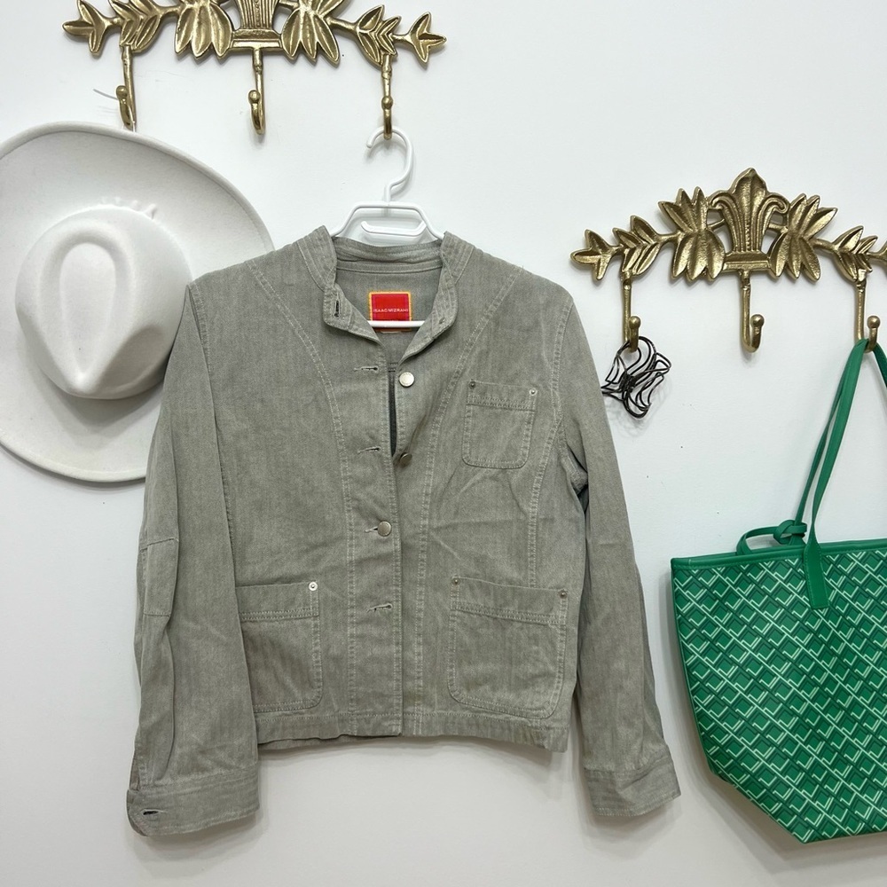 Isaac Mizrahi cotton jacket M P 20.5β L 23β